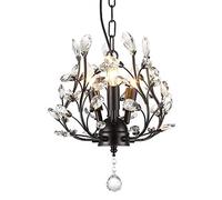 CLSDRZC 3-Light Crystal,Ceiling Lights,Crystal Pendant Lighting,Ceiling Light Fixtures for Living Room Bedroom Restaurant Porch