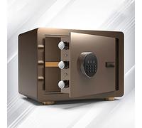 CLSDRZC Acciaio elettronico Digitale Impermeabile ignifugo con Tastiera 2 Tasti di esclusione Manuale Proteggono la Sicurezza del Denaro (Colore: Nero, Dimensioni: 35x25x25cm) (Colore: Oro