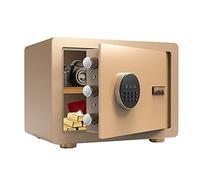 CLSDRZC, Acciaio elettronico Digitale Impermeabile incentrato con Tasti di Sostituzione Manuale della Tastiera 2 Proteggi la Sicurezza del Denaro (Colore: Nero, Dimensione: 35x25x25cm) (Colore: Oro