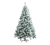 CLSDRZC Albero di Natale Floccato con Neve in PVC, pini Artificiali con Supporto in Metallo Facile da Montare Decorazione Natalizia ignifuga al 100% Albero Nudo spento-1,2 m (3,9 Piedi) Il Nuovo