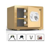 CLSDRZC Armadio Digitale di Sicurezza Ignifugo Impermeabile Ignifugo Completamente in Acciaio, Deposito Antifurto con Codice Meccanico E Chiave, Ufficio Banca Domestica