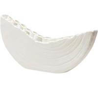 CLSDRZC Creative Flower Vase Resin Vase Ornament Artificial Flower Holder Aesthetic for Office Tabletop Living Room Fireplace, White(Black)