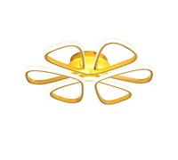 CLSDRZC Dimmable LED Bedroom Ceiling Lights Chic Dining Room Gold Ceiling Light Creative Square Remote Lighting Fixture,Metal Acrylic Ceiling Lamp Interior Decor Lamp,72cm