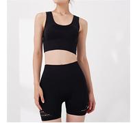 CLSDRZC Europe And The United States Spring Yoga Suit Ladies Quick Dry Fitness Suit Seamless Short Two-Piece