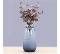 CLSDRZC Flower Vase Light Luxury Creative Scallop Pattern Glass Home Furnishings Living Room Table Dry Flower Arrangement Decoration Decoration Vase(Large)