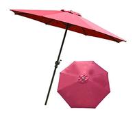 CLSDRZC Garden 7.5' Parasols Double Top Patio Sun Umbrella, Outdoor Yard, Beach Commercial Event Market, Camping, Pool Side Good
