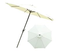 CLSDRZC Garden 7.5' Parasols Double Top Patio Sun Umbrella, Outdoor Yard, Beach Commercial Event Market, Camping, Pool Side Good