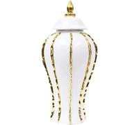 CLSDRZC Ginger Jar Ginger Jars for Home Decor Ceramic Ginger Jar Vase Decorative Jars Centerpiece Ornament(H 14.2inch/36cm)