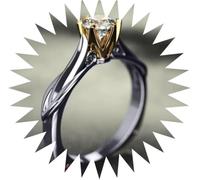 CLSDRZC Girl Products Rings Ring Jewellery Women Men Promise Wedding Classic Six Claw Square Ring Wedding Engagement Gifts