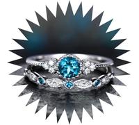 CLSDRZC Girl Products Rings Ring Jewellery Women Men Promise Wedding Fashionable And Versatile Women's Ring Emerald Ring Gifts