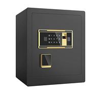 CLSDRZC Ignifugo Impermeabile Piccolo deposito Digitale Interamente in Acciaio Impronta Digitale antifurto e Chiave Elettronica con Password, Comodino nel Muro e Armadio per casa Ufficio CAS