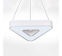 CLSDRZC LED Hollow Triangle Chandelier, Office Ceiling Light Creative Personality Restaurant Bedroom Hanging Lights,White-White Light