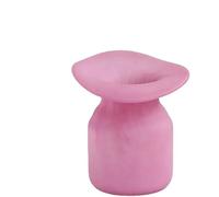 CLSDRZC Matte Vase Decorative Flowers Arrangement Desk Decoration Irregular Bottle Mouth Flower Pots Floral Vase Decor(21 * 23cm)