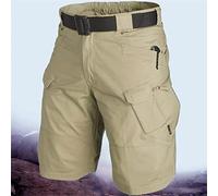 CLSDRZC Men Urban Shorts Outdoor Waterproof Wear-Resistant Cargo Shorts Quick Dry Multi-Pocket Hiking Pants