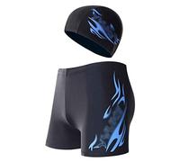 CLSDRZC Men's Swimwear with Hood Sports Swim Trunks Men's Swim Shorts Men's Swimwear Hand Panties Plus Size