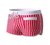 CLSDRZC New Men Swimwear Shorts Quick Dry Sportswear Swimming Trunks Stripe Surf Board Beach Shorts Swimsuits Bathing Suit