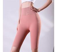 CLSDRZC No Trace Sports Shorts Women High Waist Peach Buttocks Yoga Trousers Tight Shaping Running Fitness Five Trousers