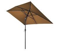 CLSDRZC Outdoor Patio Tilt Parasol Protection X 2m Coffee Easy And Swift To Operate with A Crank Mechanism Garden Umbrella Sun Shade Canop
