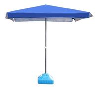 CLSDRZC Overhanging Parasols Blue Rectangular Patio Outdoor Market Table Umbrella, Garden, Yard, Beach Commercial Event