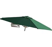 CLSDRZC Parasol Wall-Mounted Patio Stronger Frame Outdoor with 8 Ribs, Aluminium Tilting Sunshade Beach Umbrella Shade