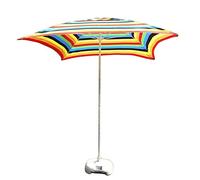CLSDRZC Parasols 6.6Ft/2m Square Patio Garden Table Umbrella for Yard, Beach Commercial Event Market, Swimming Pool, Rainbow Color Outdoor Portable Parasol