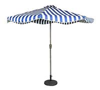 CLSDRZC Parasols 9ft/2.7m Outdoor Parasol Patio Striped Umbrella, for Garden, Deck, Backyard And Pool, Sunscreen UV50+, 5 Colors Good