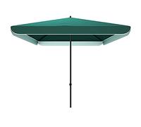 CLSDRZC Rectangular Terrace Parasol Garden Beach Balcony Green, Table Market Umbrella, Sun Protection Rainproof, No Base, UPF50+,2.2 1.8M(7.2 * 5.9ft)