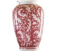 CLSDRZC Red Vase Ceramic Farmhouse for Centerpieces,(Small)