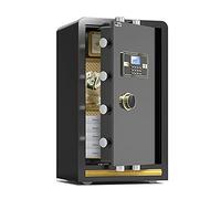 CLSDRZC S Armadio elettronico, ignifugo e antifurto, deposito Cassa in Contanti in Acciaio, 60 cm/70 cm/80 cm per la Banca dell'hotel dell'ufficio di casa, Nero (70x43x36cm)
