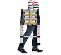 CLSDRZC Scala Telescopica Estensibile 8m/ 7m/ 6.2m/ 5m/ 4m/ 3.8m/ 2m/ 1m, Scale Telescopiche in Alluminio per Lavori all'Aperto su Soppalco per Camper sul Tetto di Casa, Carico 150 kg