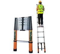 CLSDRZC Scala Telescopica per Tenda da Tetto da 6,2 m/ 5 m/ 4,1 m/ 3,8 m/ 3,2 m/ 2,6 m, Scale Telescopiche Estensibili in Alluminio per Soppalco Camper Mansarda per Uso Esterno, Portata 150 kg