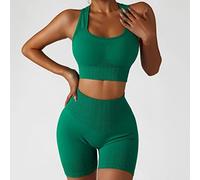 CLSDRZC Seamless Yoga Set Women Sports Suits Gym Clothing Fitness Sets Female Clothes Two Piece Workout Sport Women's Tranksuit