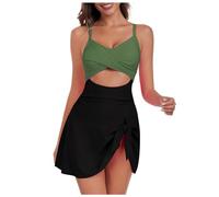 CLSDRZC Shaping Women's Summer One-Piece Swimsuit, Retro Bikini Appearance Swimsuit, Swimsuits, Beach Swimsuits, One Piece Swimsuit, Beach Bikinis for Women, Summer, Beach, Holiday