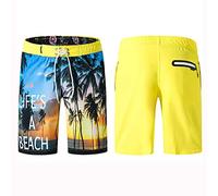 CLSDRZC Stampa Maschile Shorts a Secco rapido Surf Swim Trunk Che corre Sport Shorts a Media Lunghezza di Bordo per Il Tempo Libero per Le Vacanze in Spiaggia