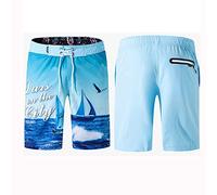 CLSDRZC Stampa Maschile Shorts a Secco rapido Surf Swim Trunk Che corre Sport Shorts a Media Lunghezza di Bordo per Il Tempo Libero per Le Vacanze in Spiaggia