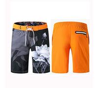 CLSDRZC Stampa Maschile Shorts a Secco rapido Surf Swim Trunk Che corre Sport Shorts a Media Lunghezza di Bordo per Il Tempo Libero per Le Vacanze in Spiaggia