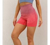 CLSDRZC Summer Gym Shorts Women Fitness Yoga Sports High Waist Seamless Scrunch Bum Short Training Cycling Workout Leggings