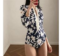 CLSDRZC Triangolo Femminile da Bagno in Un Pezzo di Costume da Bagno a Maniche Lunghe del Triangolo Triangola dimagranta Triangolo Caldo Surf Conservatore