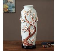CLSDRZC Vase Ceramic Flower Rustic Farmhouse, Chinese Style Decorative for Living Room,(A2)