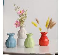 CLSDRZC Vase Ceramic Flower Wide-Mouthed Ceramic,Cute Colorful Small