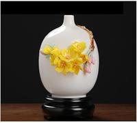 CLSDRZC Vases for Flowers Chinese Style Ceramic Vase Ornaments Living Room Flower Arrangement Light Frame(B)