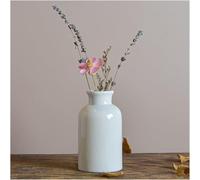 CLSDRZC White Ceramic Vases Vintage Flowers Green Plants Aquatic Set Small Vases Single Dry Flower Flower(Large)