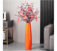 CLSDRZC White Vase,Large Ceramic Floor Vase,for Dried Flowers Branches Fillers Elegant Look for Any Dining(White,12x45cm)