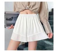 CLSDRZC Woman Ice Silk Satin Pants Summer Soft Shorts Female Underskirt Sleep Bottoms Home Comfort Casual Beach