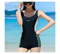 CLSDRZC Women One-Piece Sports Swimwear Sport Swimsuit Colorblock Anthletic Open Back Beach Wear Fitness Bathing Suits