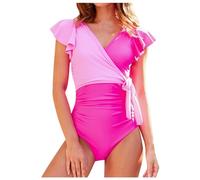 CLSDRZC Women's Black One Piece Swimsuit, Sexy Slim Fit Swimsuit, Swimsuits, Beach Swimsuits, Swimming Dress, Padded, Tummy Control for Women, Summer, Beach, Holiday