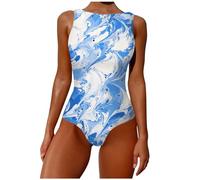 CLSDRZC Women's Tummy Control Swimsuit, Summer One-Piece Swimsuit, Retro Bikini Appearance Swimsuit, Swimsuits, Beach Swimsuits, One Piece Swimsuit, Padded, Tummy Control for Women, Summer, Beach,