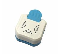 CLSSLVVBN 3 pollici e arrotondatore punzone angolo embosser ABS embosser per progetti unici di pianificatore fotografico taglierina etichetta arrotondatori angolo, bianco