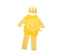 CLSSLVVBN Accessori Cosplay Creativi Travestimento Vestito con Cappello Fiaba Storie Spettacoli e Halloween Robusto Costume da Spettacolo Teatrale per Bambini Ragazzi Ragazze, Giallo, Taglia M