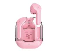 CLSSLVVBN Auricolari Bluetooth Mi con Display LED per Abbinamento istantaneo e Suono coinvolgente, Dotati di Tecnologia Impermeabile IPX4, Rosa, Scatola